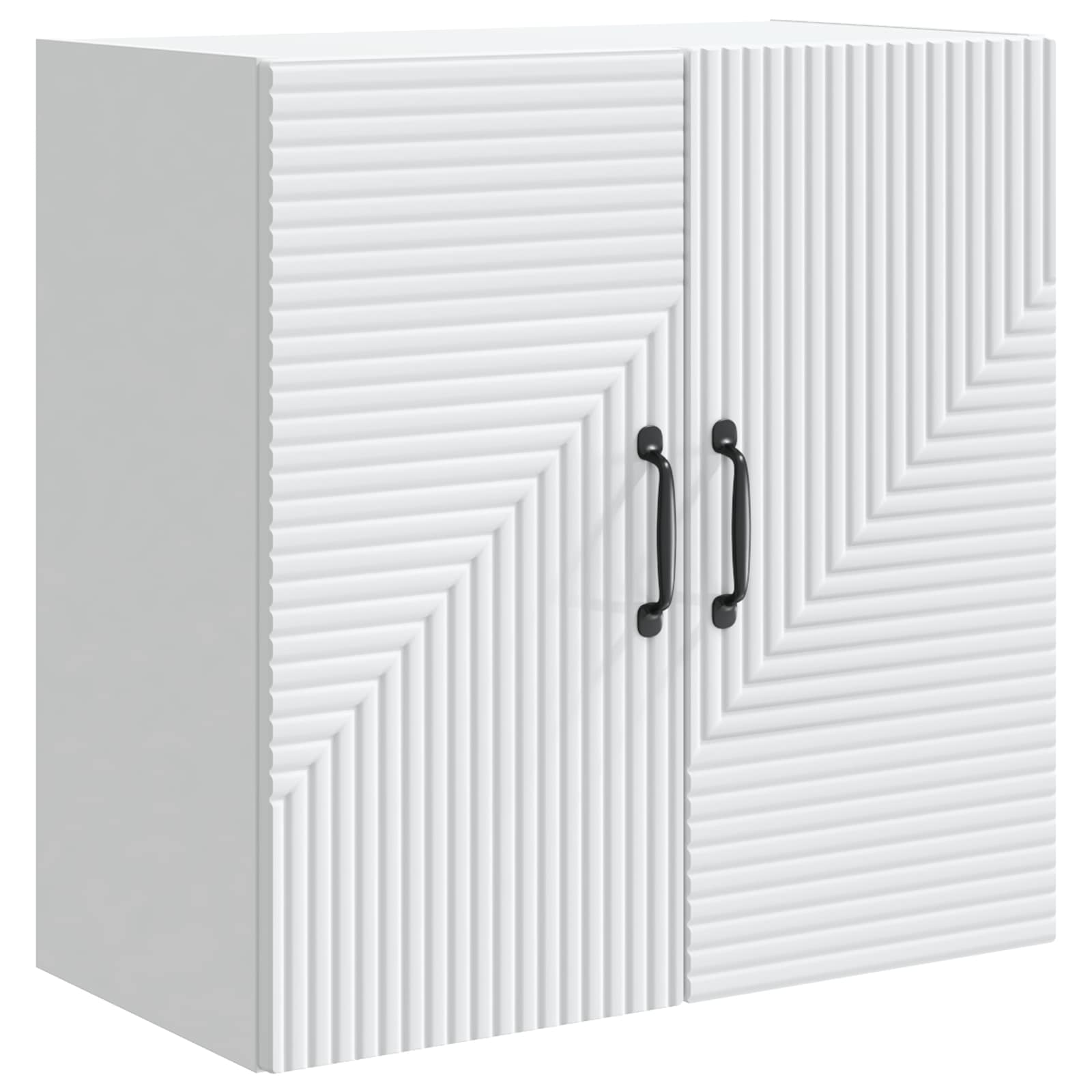 vidaXL Wall-Mounted Cabinet White 59 x 31 x 60 cm Engineered Wood 2
