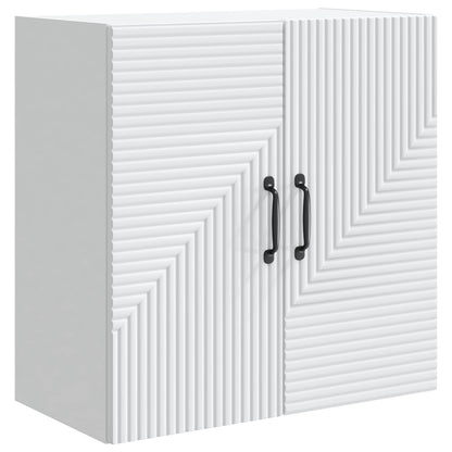 vidaXL Wall-Mounted Cabinet White 59 x 31 x 60 cm Engineered Wood 2