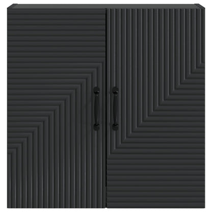 vidaXL Wall-Mounted Cabinet Black 59 x 31 x 60 cm Engineered Wood 4