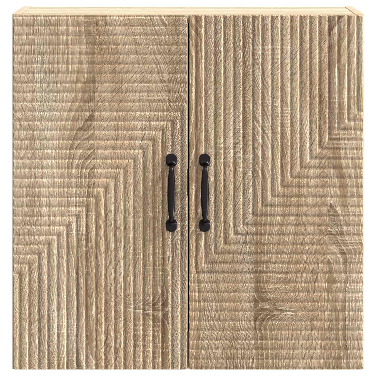 vidaXL Wall-Mounted Cabinet Sonoma Oak 59 x 31 x 60 cm Engineered Wood 4