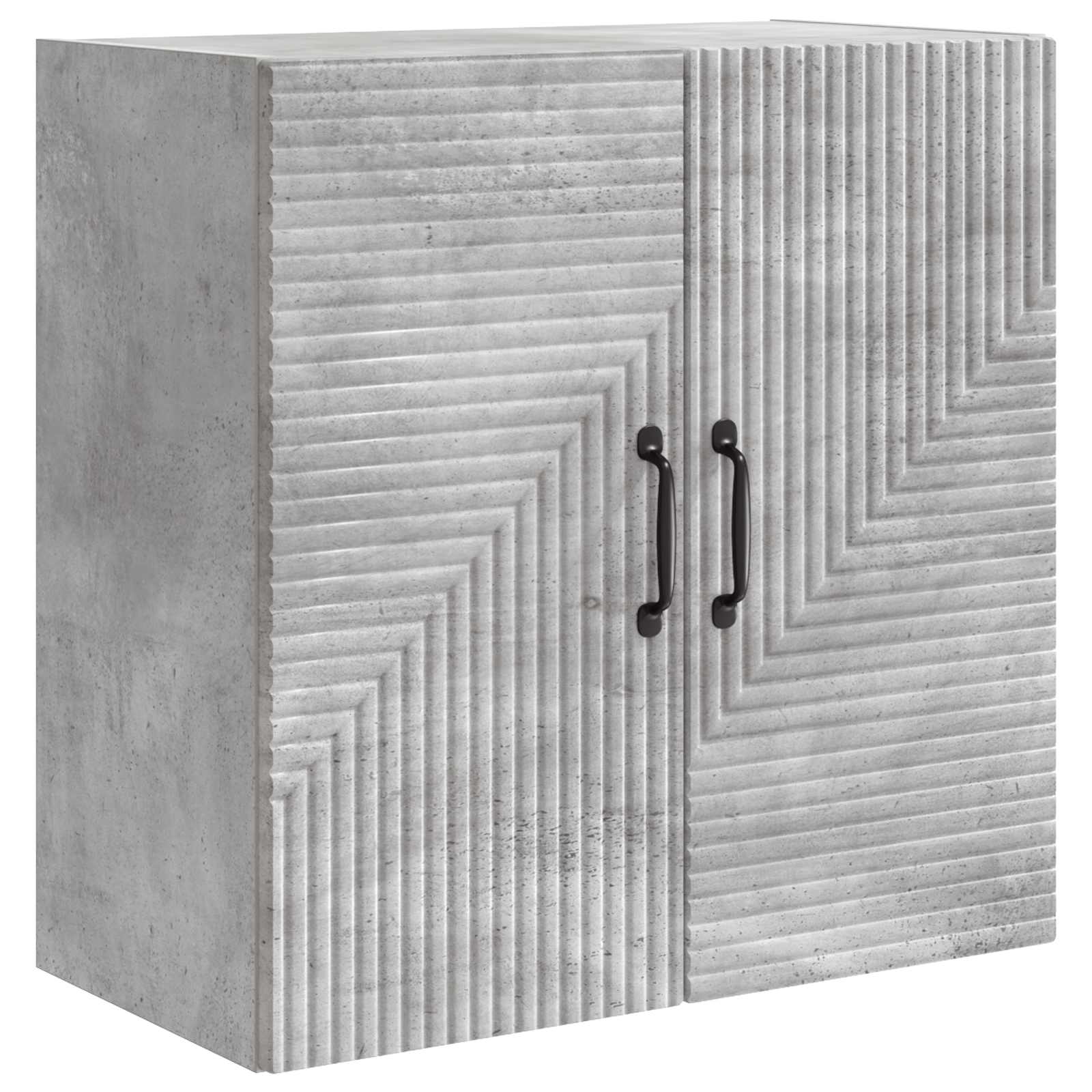 vidaXL Wall-Mounted Cabinet Concrete Grey 59 x 31 x 60 cm 2