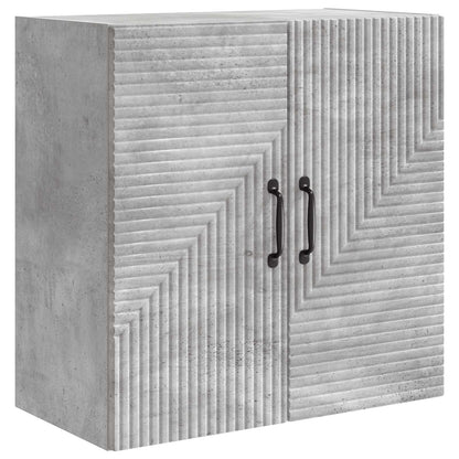 vidaXL Wall-Mounted Cabinet Concrete Grey 59 x 31 x 60 cm 2