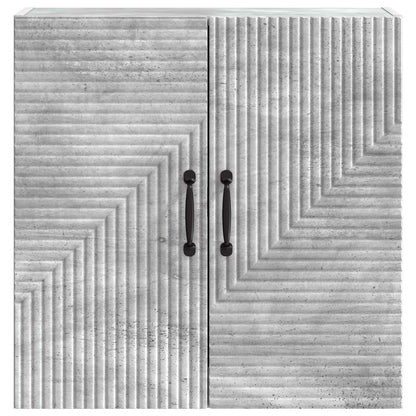 vidaXL Wall-Mounted Cabinet Concrete Grey 59 x 31 x 60 cm 4