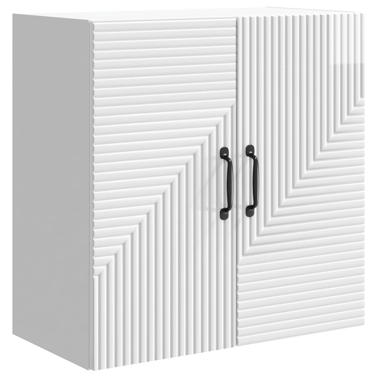 Wall-Mounted Cabinet 59 x 31 x 60 cm Engineered Wood Depth 31 cm High gloss white