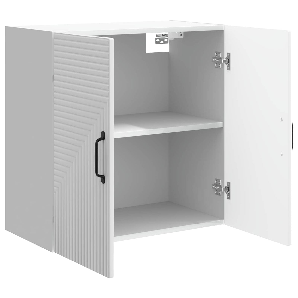 Wall-Mounted Cabinet 59 x 31 x 60 cm Engineered Wood Depth 31 cm High gloss white