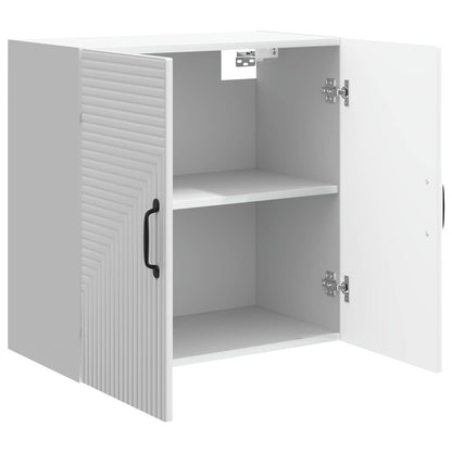 Wall-Mounted Cabinet 59 x 31 x 60 cm Engineered Wood Depth 31 cm High gloss white