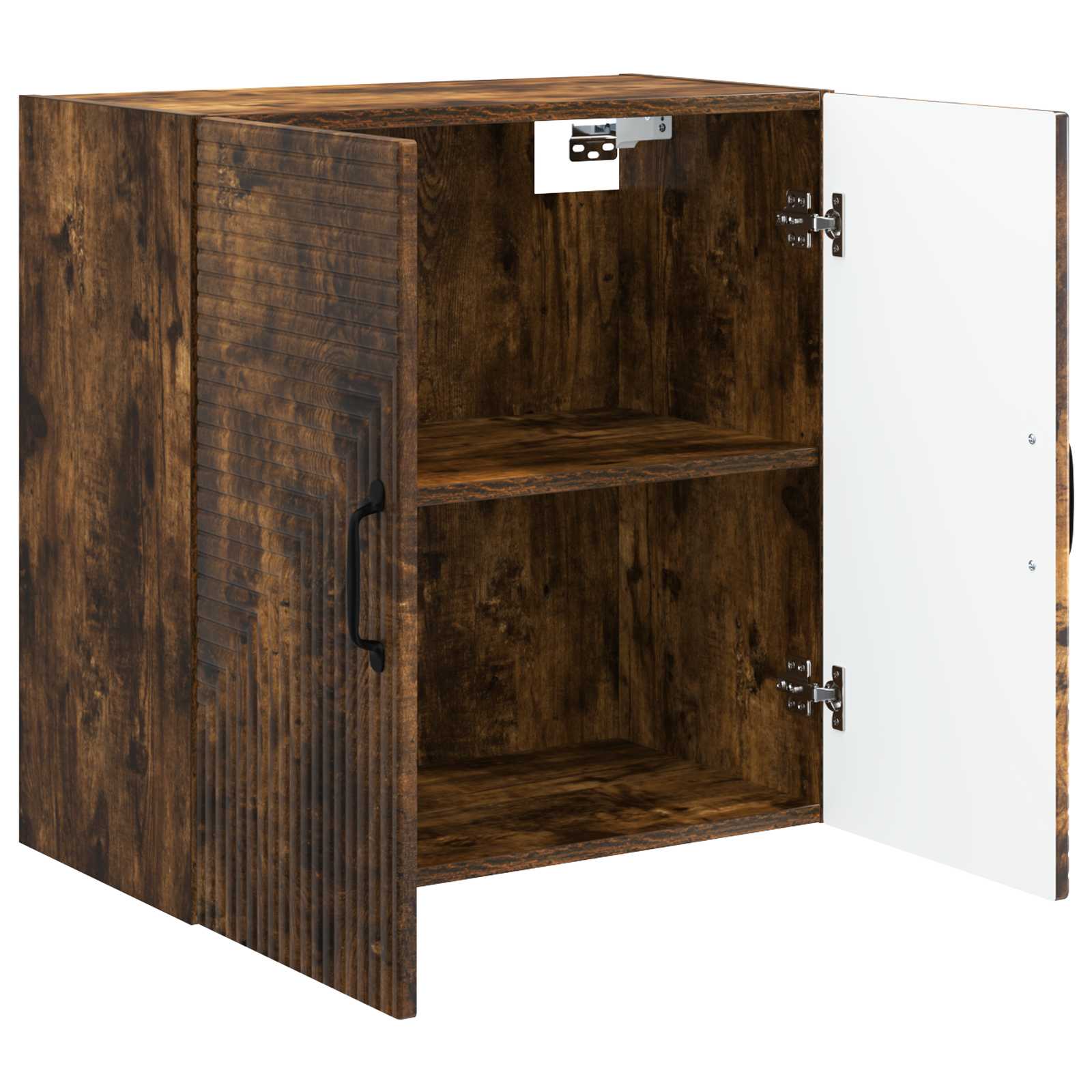 vidaXL Wall-Mounted Cabinet Smoked Oak 59 x 31 x 60 cm Engineered Wood 3
