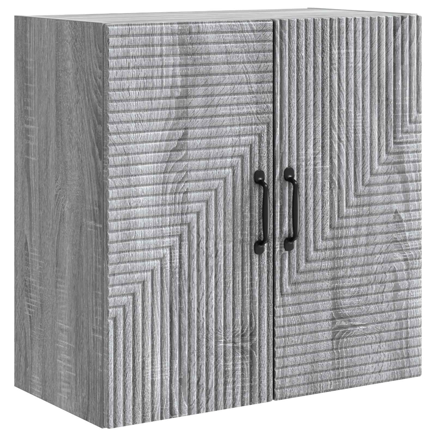vidaXL Wall-Mounted Cabinet Grey Sonoma 59 x 31 x 60 cm 2