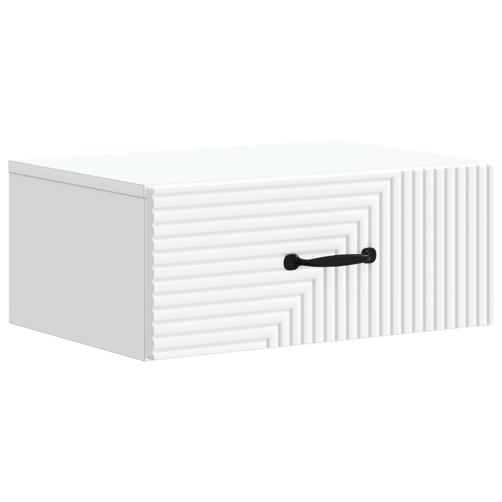 vidaXL Wall-Mounted Bedside Cabinet 2 pcs White 49 x 34.5 x 20 cm 5