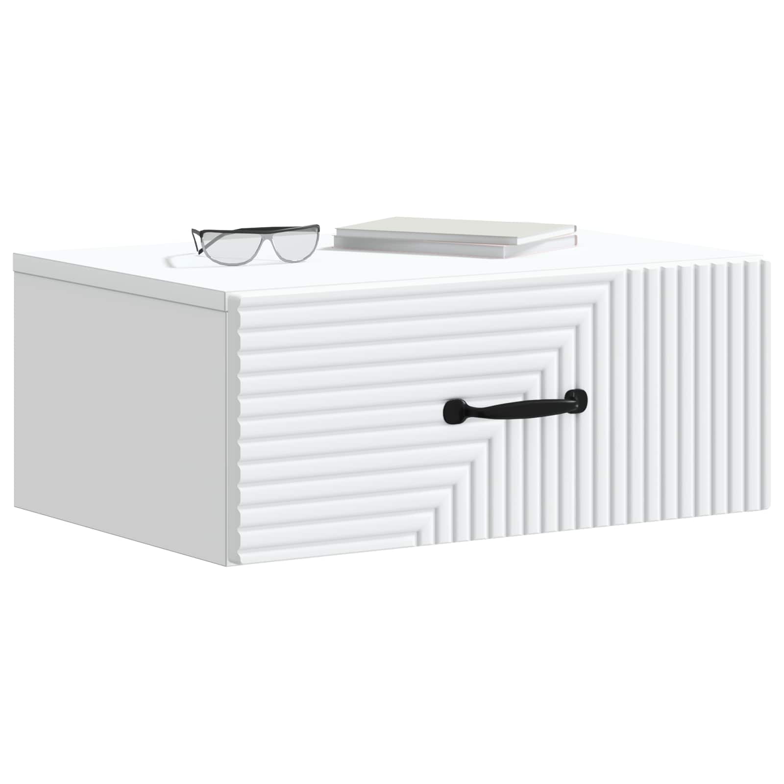 vidaXL Wall-Mounted Bedside Cabinet 2 pcs White 49 x 34.5 x 20 cm 3