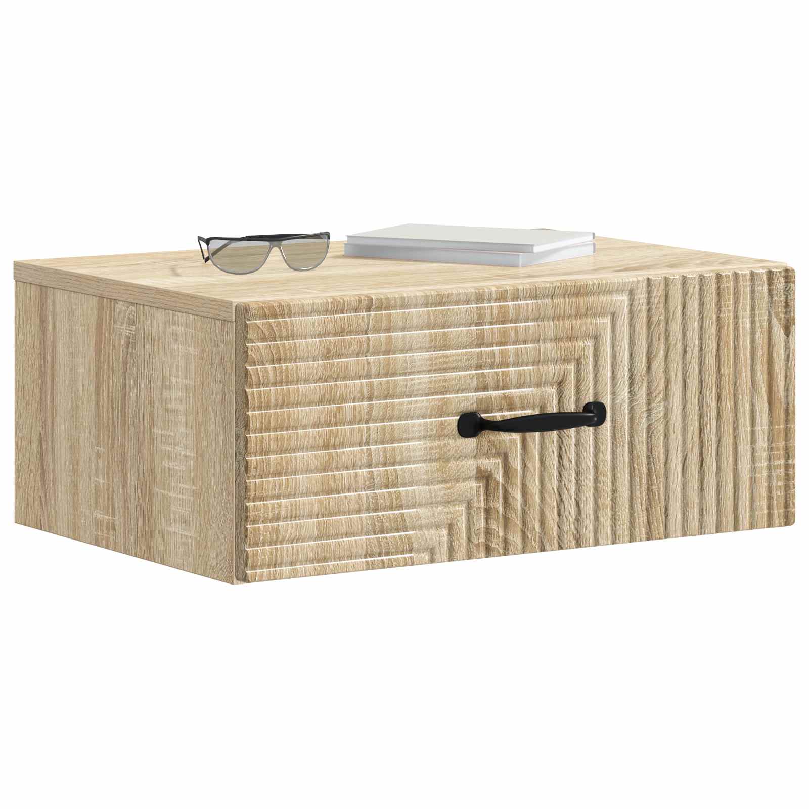 vidaXL Wall-Mounted Bedside Cabinet 2 pcs Sonoma Oak 49 x 34.5 x 20 cm 3