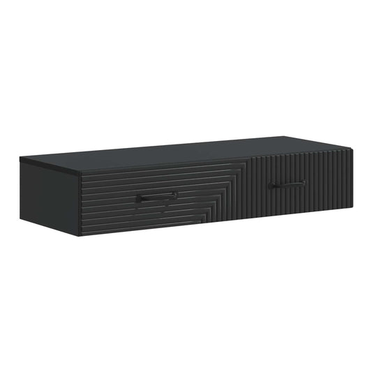 Wall-Mounted Side Table 59 x 34.5 x 17 cm Engineered Wood Black