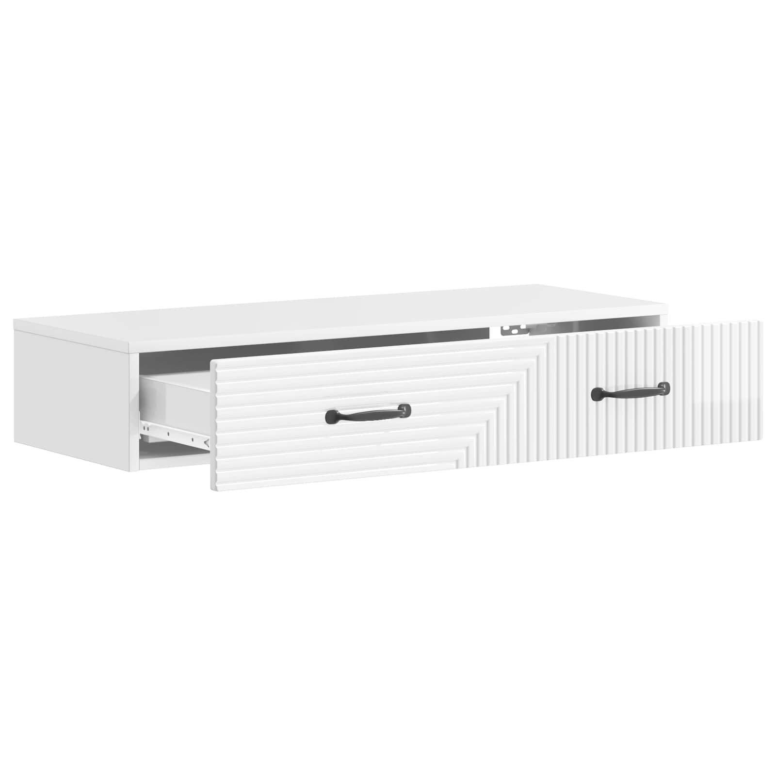 vidaXL Wall-Mounted Side Table 87.5 x 34.5 x 17 cm Engineered Wood 4