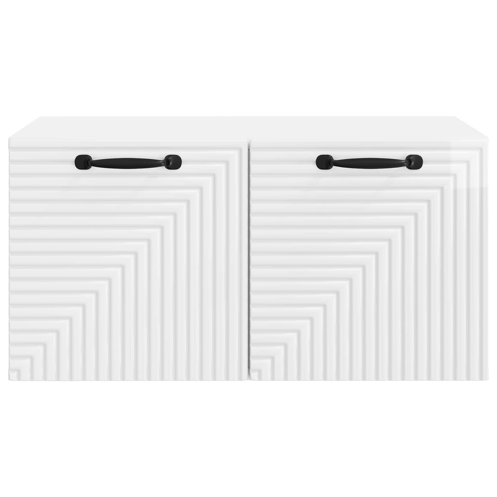 vidaXL Wall-Mounted TV Cabinet High Gloss White 59.5 x 41 x 30 cm 6
