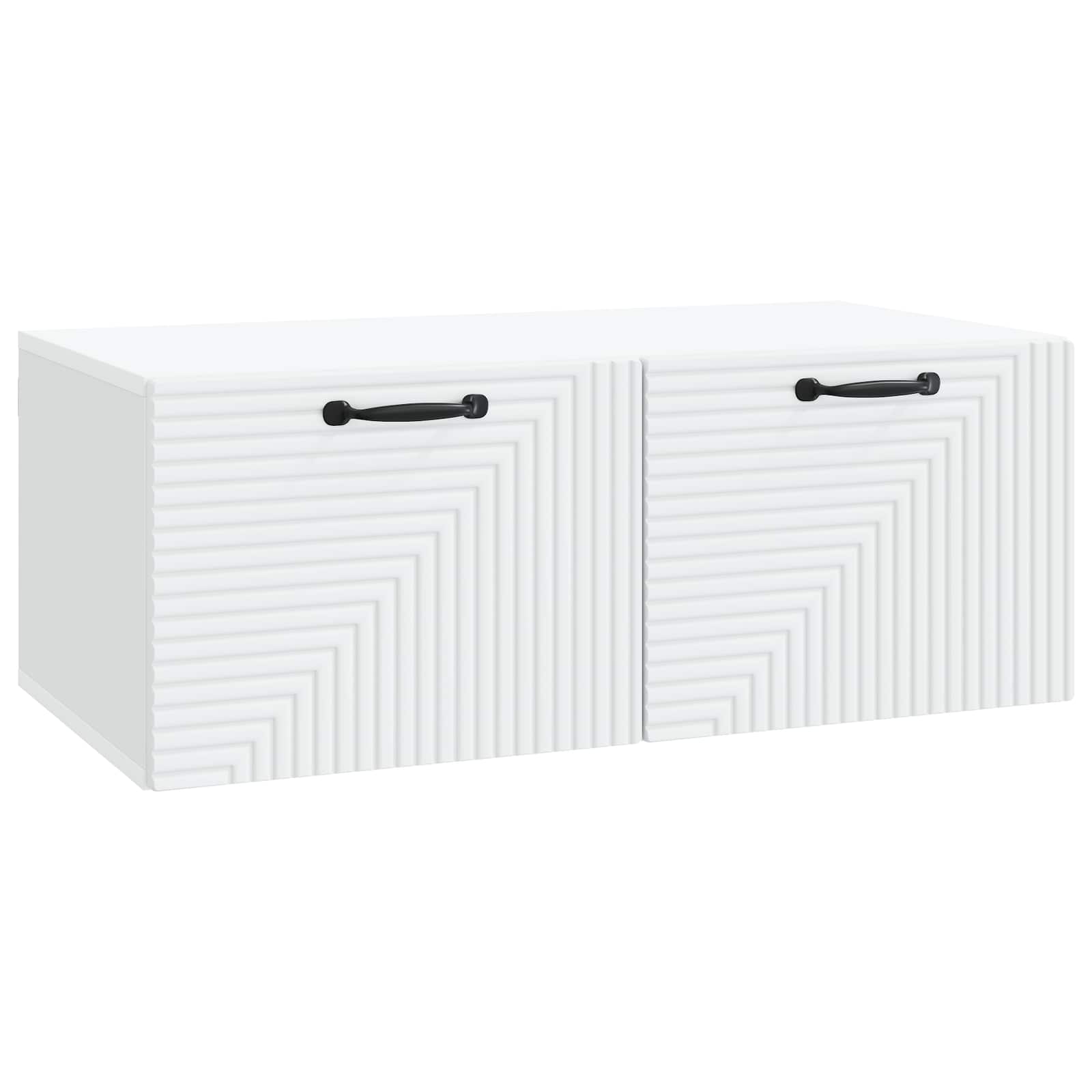 vidaXL Wall-Mounted TV Cabinet White 78.5 x 41 x 30 cm Engineered Wood 2