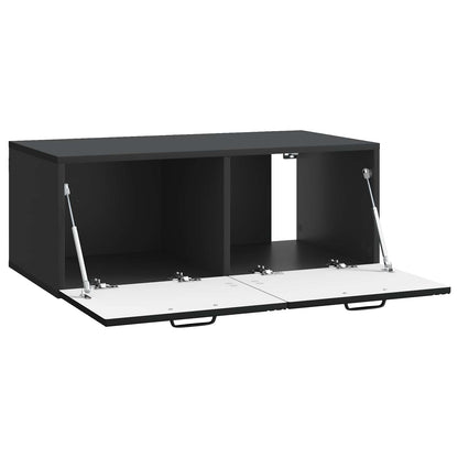 vidaXL Wall-Mounted TV Cabinet Black 78.5 x 41 x 30 cm Engineered Wood 5