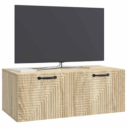 vidaXL Wall-Mounted TV Cabinet Sonoma Oak 78.5 x 41 x 30 cm 3