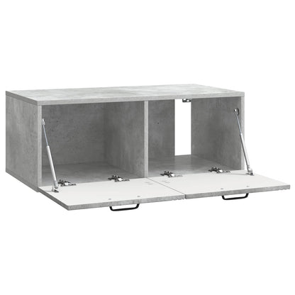 vidaXL Wall-Mounted TV Cabinet Concrete Grey 78.5 x 41 x 30 cm 5