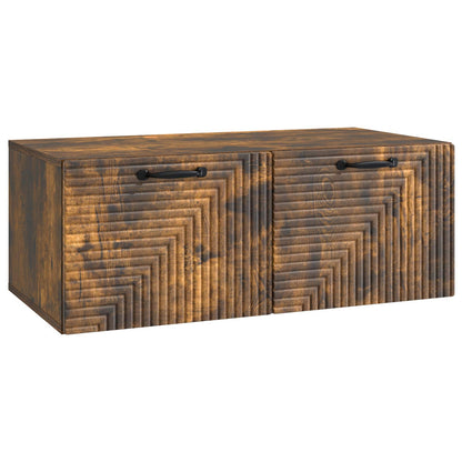 vidaXL Wall-Mounted TV Cabinet Smoked Oak 78.5 x 41 x 30 cm 2