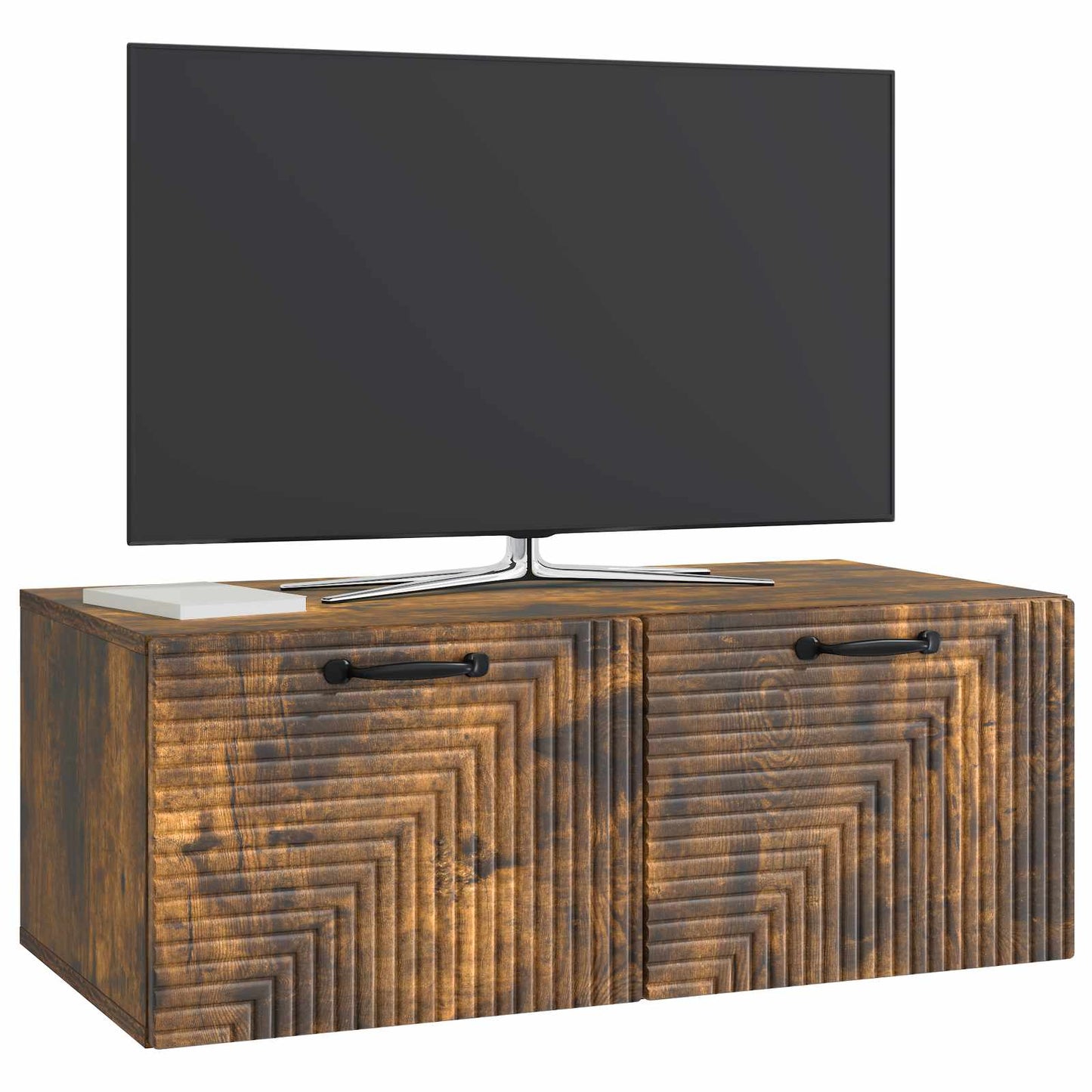 vidaXL Wall-Mounted TV Cabinet Smoked Oak 78.5 x 41 x 30 cm 3
