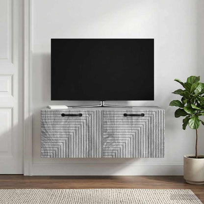 vidaXL Wall-Mounted TV Cabinet Grey Sonoma 78.5 x 41 x 30 cm 1