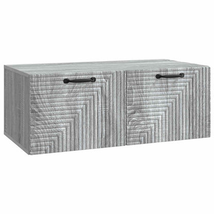 vidaXL Wall-Mounted TV Cabinet Grey Sonoma 78.5 x 41 x 30 cm 2