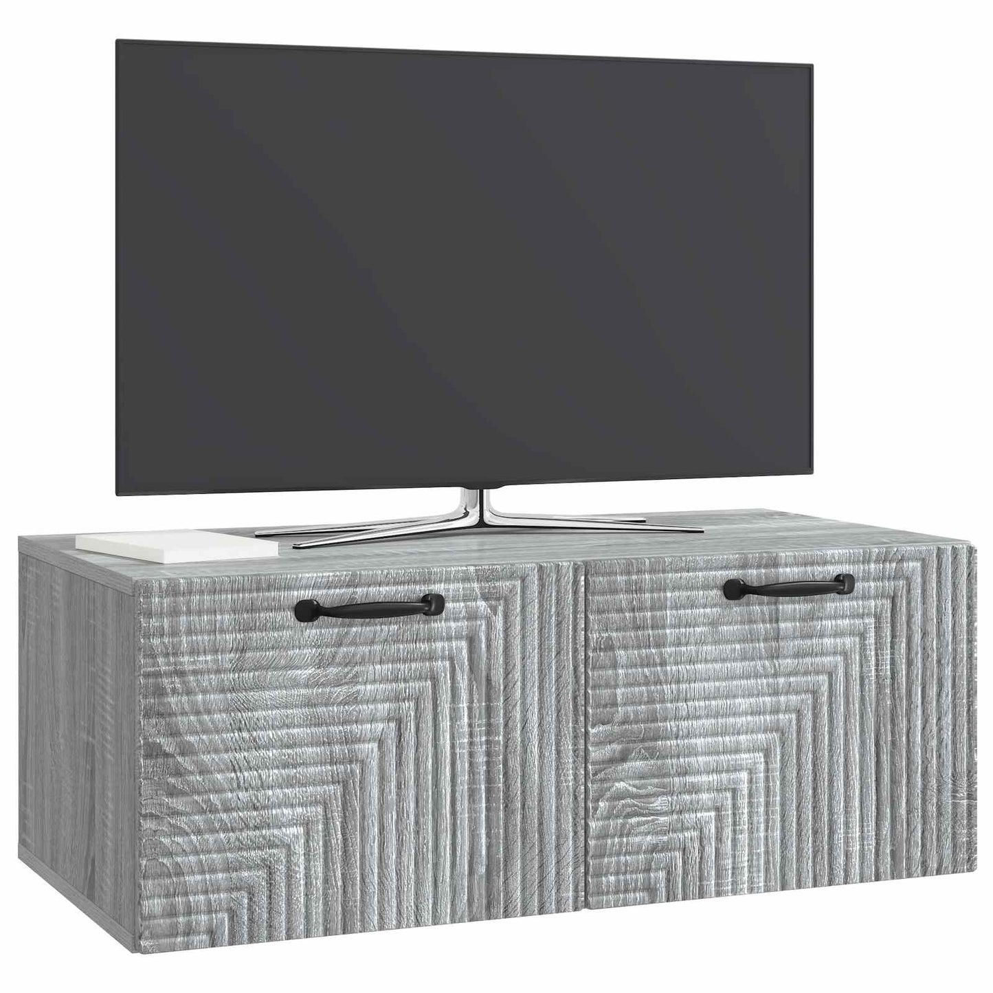 vidaXL Wall-Mounted TV Cabinet Grey Sonoma 78.5 x 41 x 30 cm 3