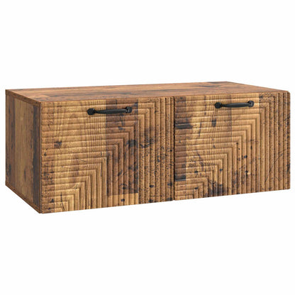 vidaXL Wall-Mounted TV Cabinet Wall-mounted Old Wood 78.5 x 41 x 30 cm 2