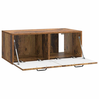vidaXL Wall-Mounted TV Cabinet Wall-mounted Old Wood 78.5 x 41 x 30 cm 5