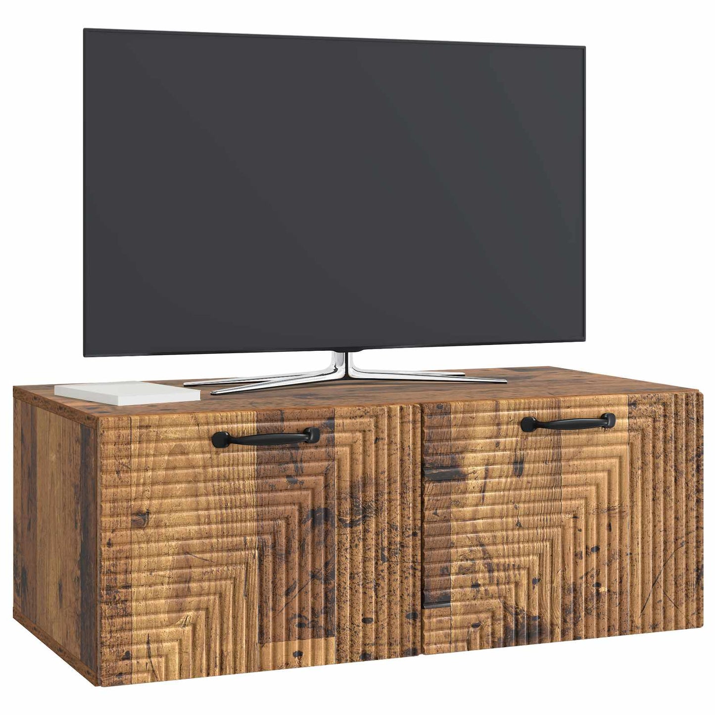 vidaXL Wall-Mounted TV Cabinet Wall-mounted Old Wood 78.5 x 41 x 30 cm 3