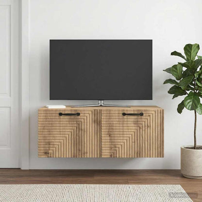 vidaXL Wall-Mounted TV Cabinet 78.5 x 41 x 30 cm Artisan Oak 4