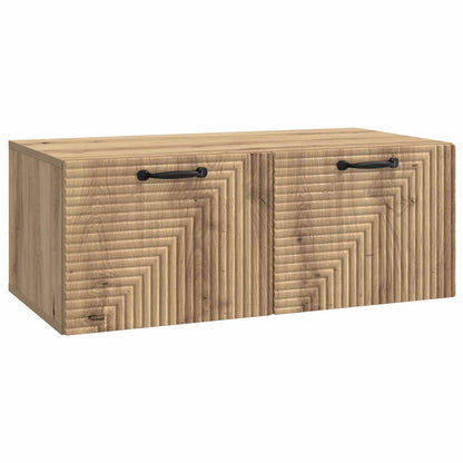 vidaXL Wall-Mounted TV Cabinet 78.5 x 41 x 30 cm Artisan Oak 2