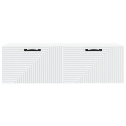 vidaXL Wall-Mounted TV Cabinet White 98 x 41 x 30 cm Engineered Wood 6