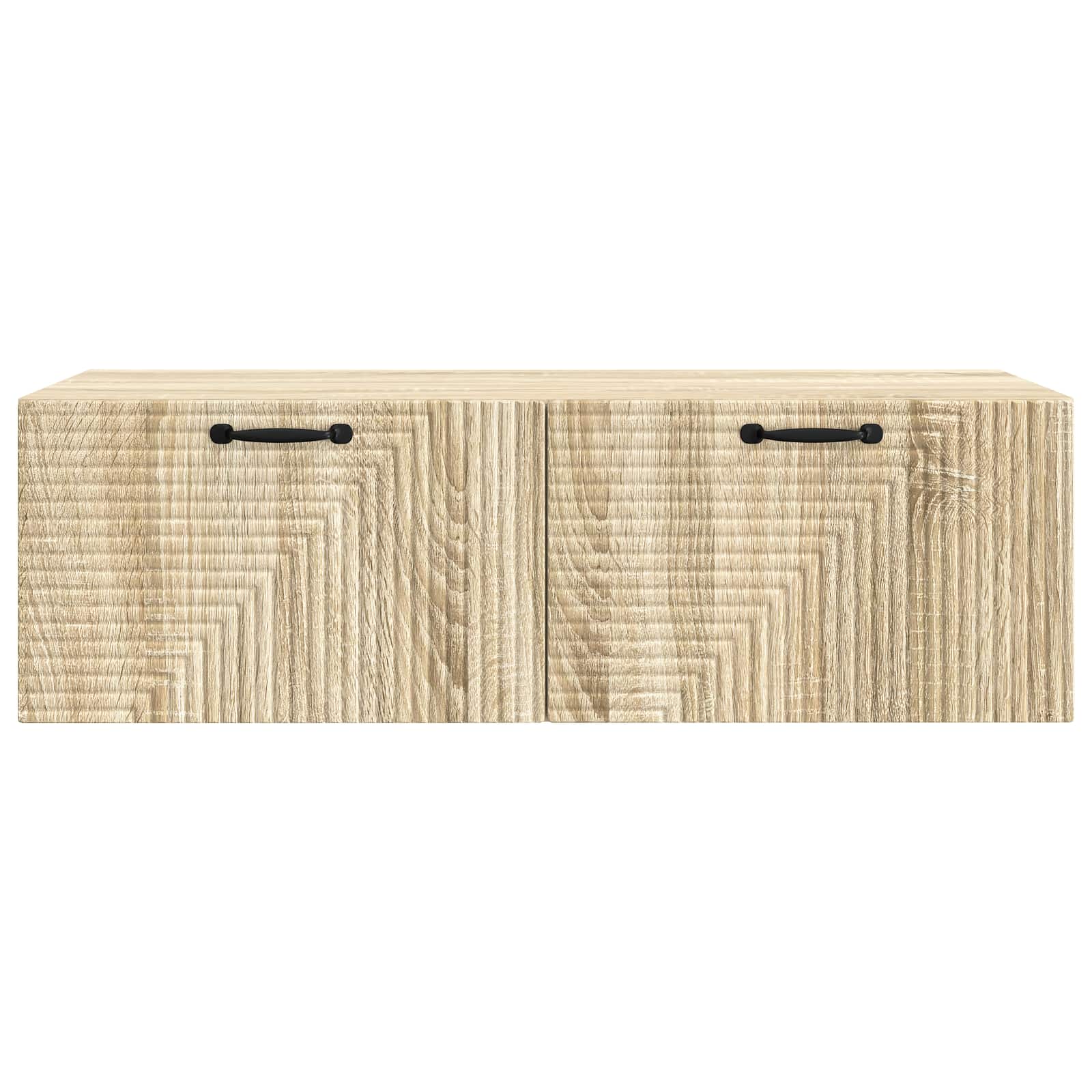 vidaXL Wall-Mounted TV Cabinet Wall-mounted Sonoma Oak 98 x 41 x 30 cm 6
