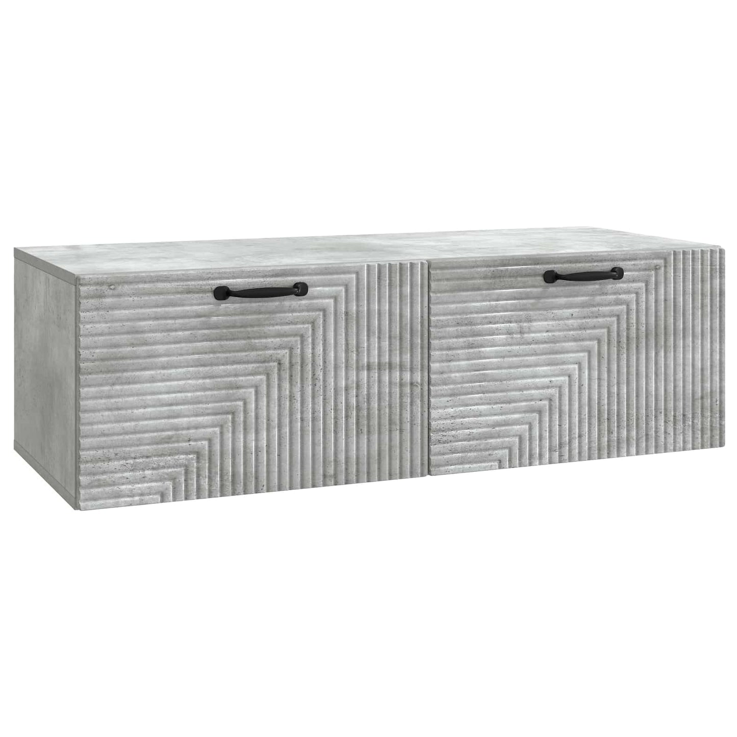 vidaXL Wall-Mounted TV Cabinet Concrete Grey 98 x 41 x 30 cm 2