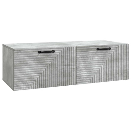 vidaXL Wall-Mounted TV Cabinet Concrete Grey 98 x 41 x 30 cm 2