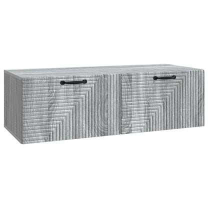 Wall-Mounted TV Cabinet 98 x 41 x 30 cm Drop 41 cm Width 98 cm Grey sonoma