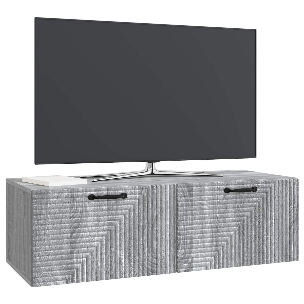 Wall-Mounted TV Cabinet 98 x 41 x 30 cm Drop 41 cm Width 98 cm Grey sonoma