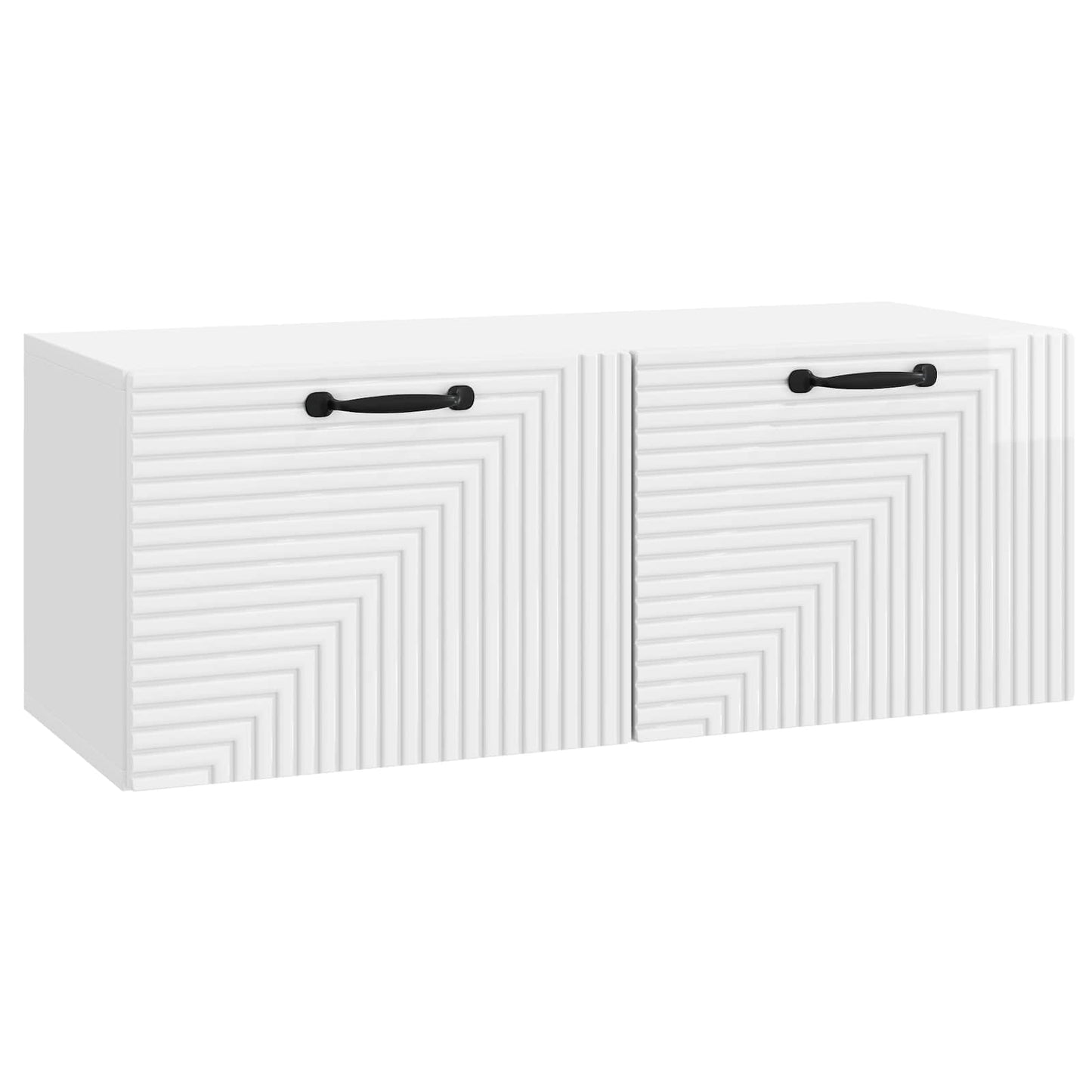 vidaXL Wall-Mounted TV Cabinet High Gloss White 78.5 x 31 x 30 cm 2