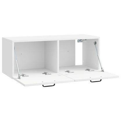 vidaXL Wall-Mounted TV Cabinet High Gloss White 78.5 x 31 x 30 cm 5