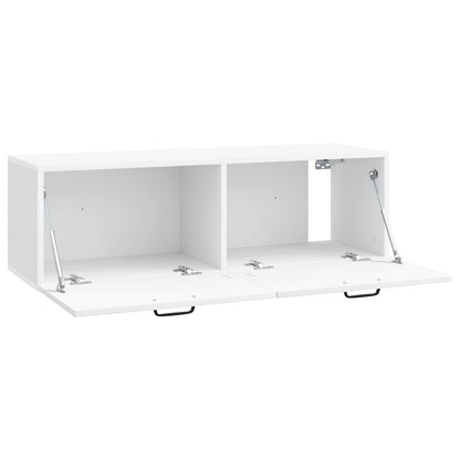 vidaXL Wall-Mounted TV Cabinet White 98 x 31 x 30 cm Engineered Wood 5