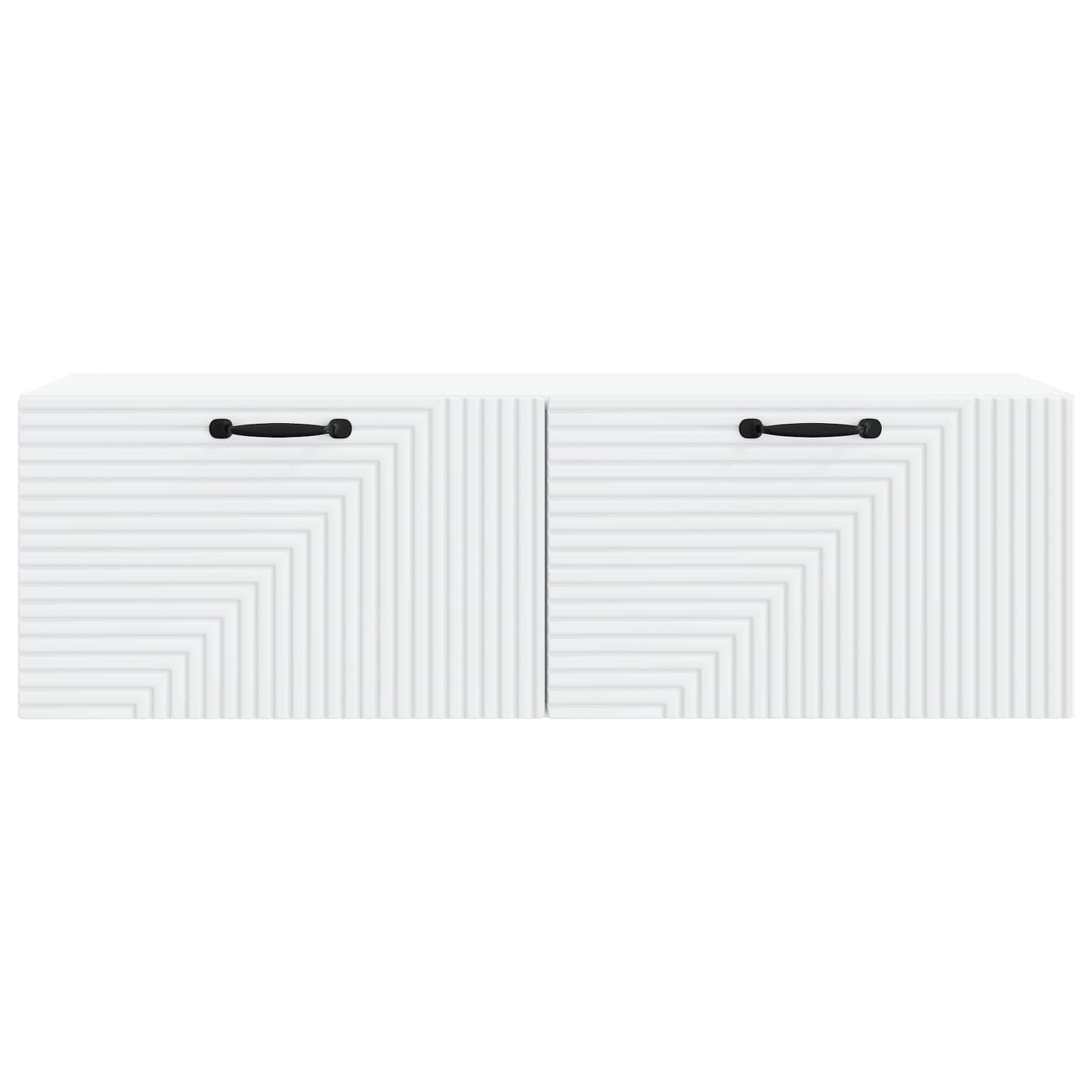 vidaXL Wall-Mounted TV Cabinet White 98 x 31 x 30 cm Engineered Wood 6