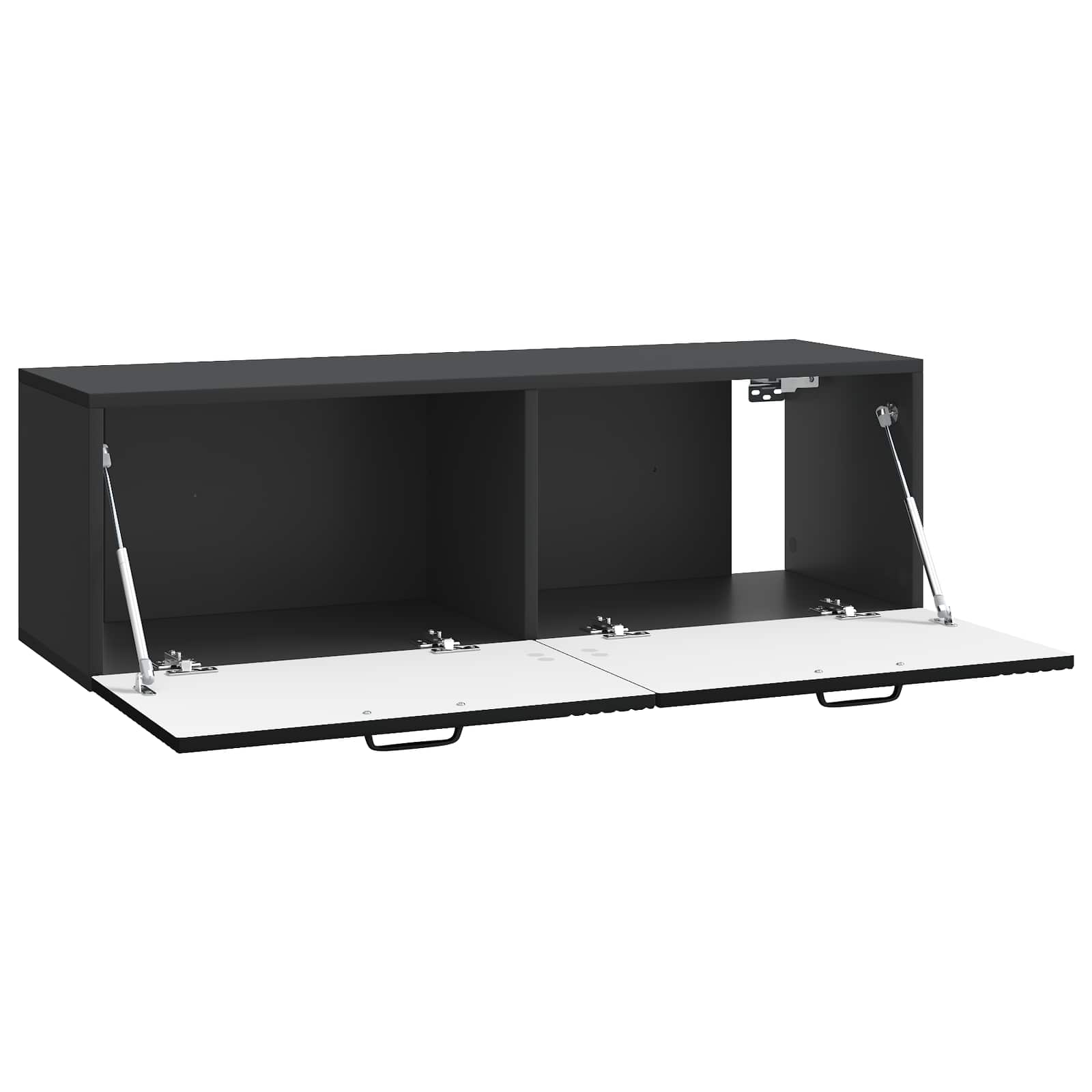 vidaXL Wall-Mounted TV Cabinet Black 98 x 31 x 30 cm Engineered Wood 5