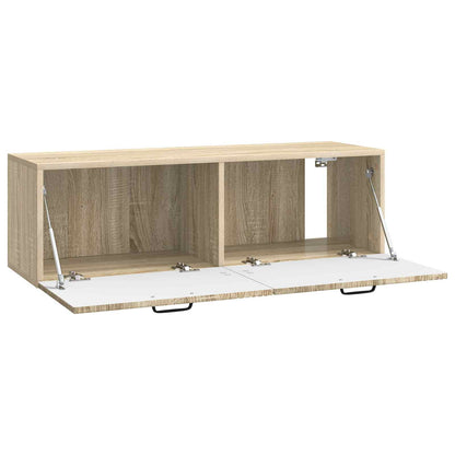 vidaXL Wall-Mounted TV Cabinet Wall-mounted Sonoma Oak 98 x 31 x 30 cm 5
