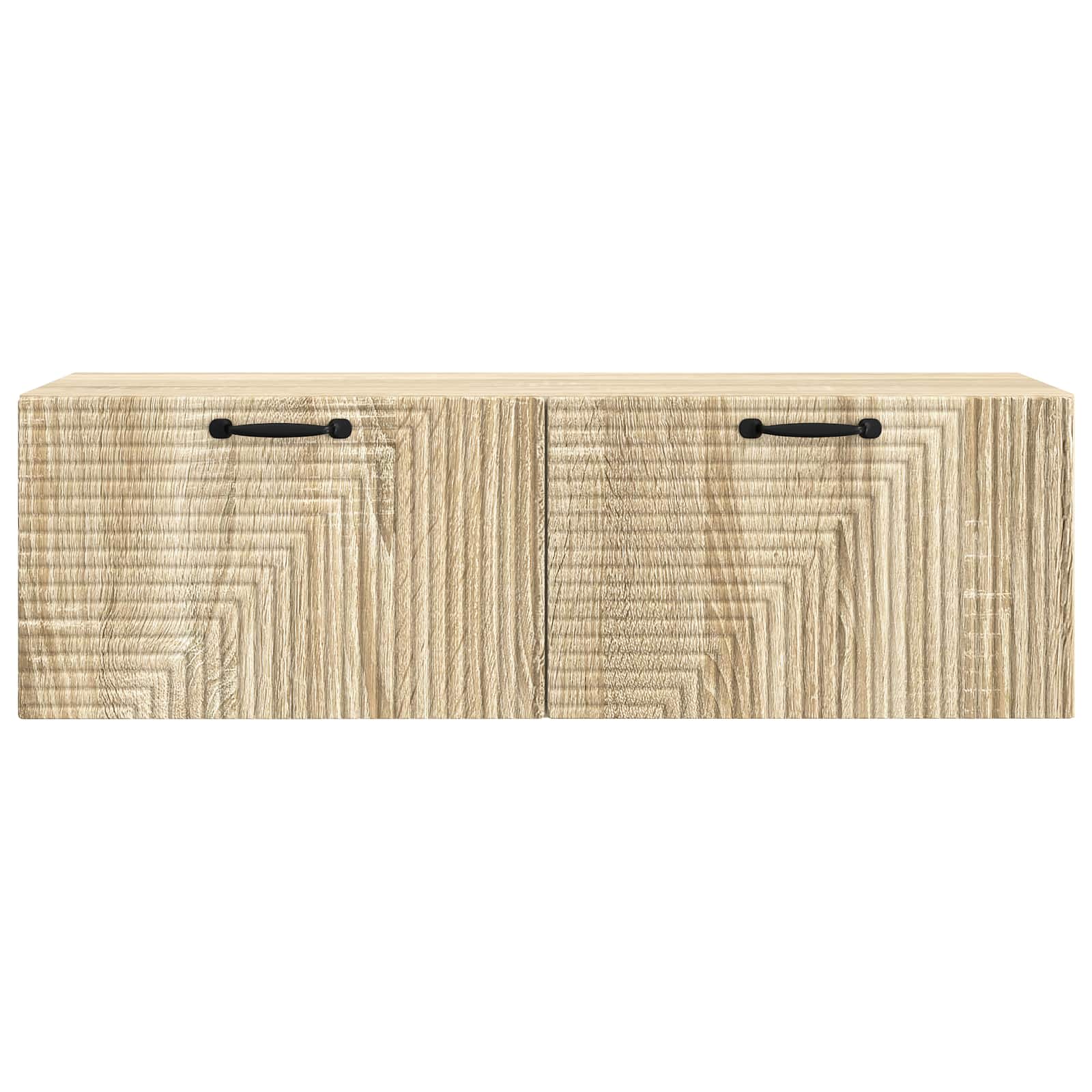 vidaXL Wall-Mounted TV Cabinet Wall-mounted Sonoma Oak 98 x 31 x 30 cm 6
