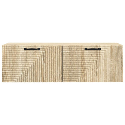 vidaXL Wall-Mounted TV Cabinet Wall-mounted Sonoma Oak 98 x 31 x 30 cm 6