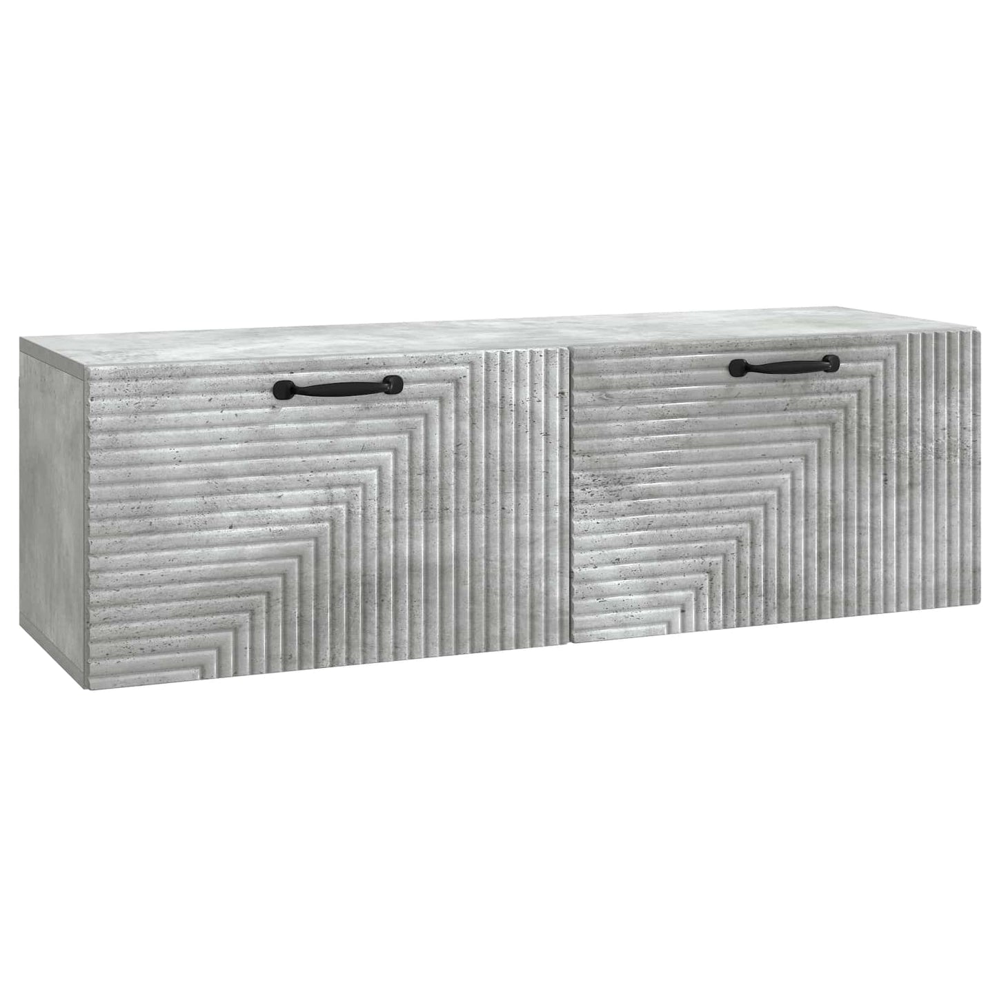 vidaXL Wall-Mounted TV Cabinet Concrete Grey 98 x 31 x 30 cm 2