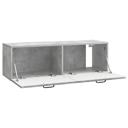 vidaXL Wall-Mounted TV Cabinet Concrete Grey 98 x 31 x 30 cm 5