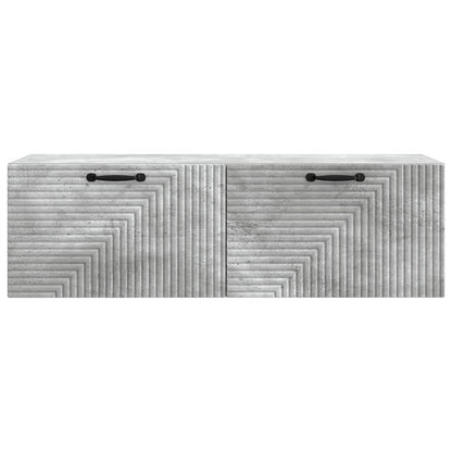 vidaXL Wall-Mounted TV Cabinet Concrete Grey 98 x 31 x 30 cm 6