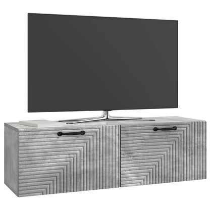 vidaXL Wall-Mounted TV Cabinet Concrete Grey 98 x 31 x 30 cm 3